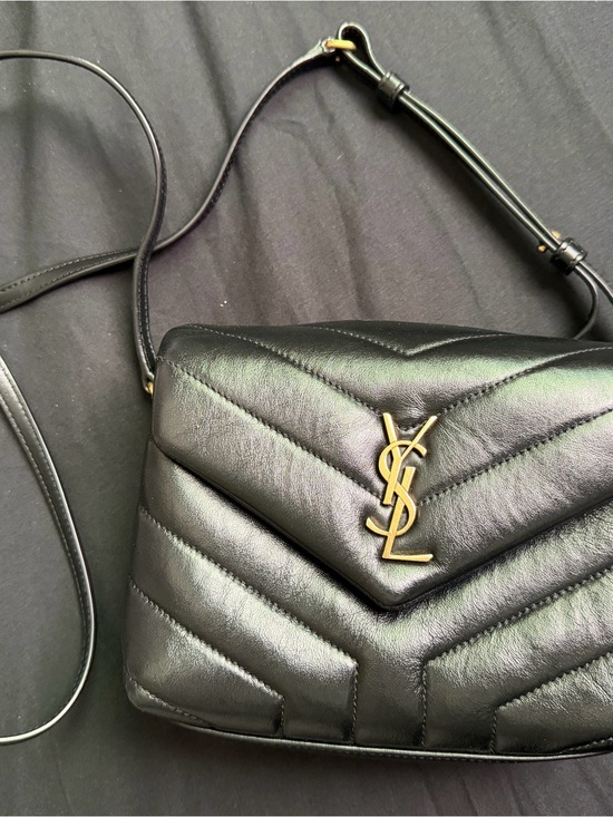 Saint Laurent Handbags - Saint Laurent Black Quilted Leather Crossbody with Gold YSL Hardware